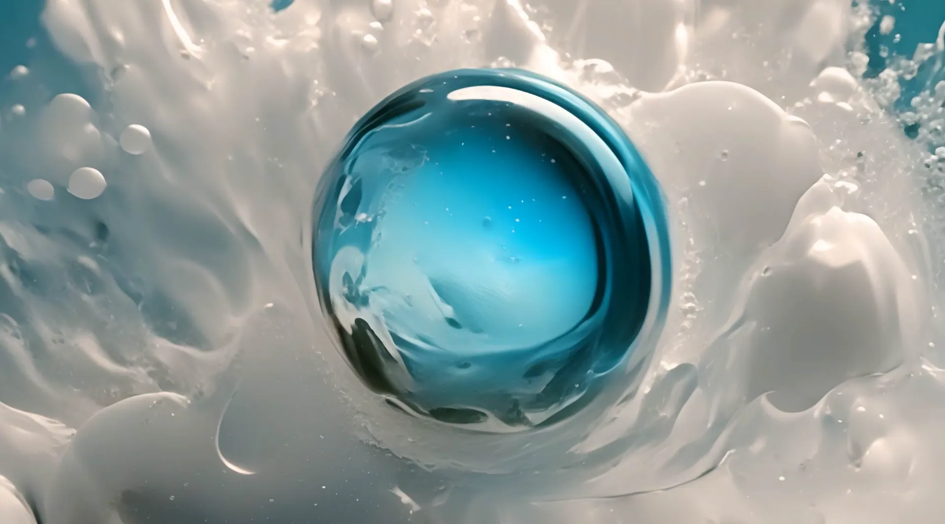 Aqua Orb Serene Water Video Backdrop